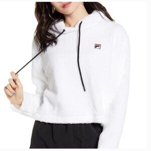 Fila Original Josephine Sherpa/Teddy Hoodie - XL in White